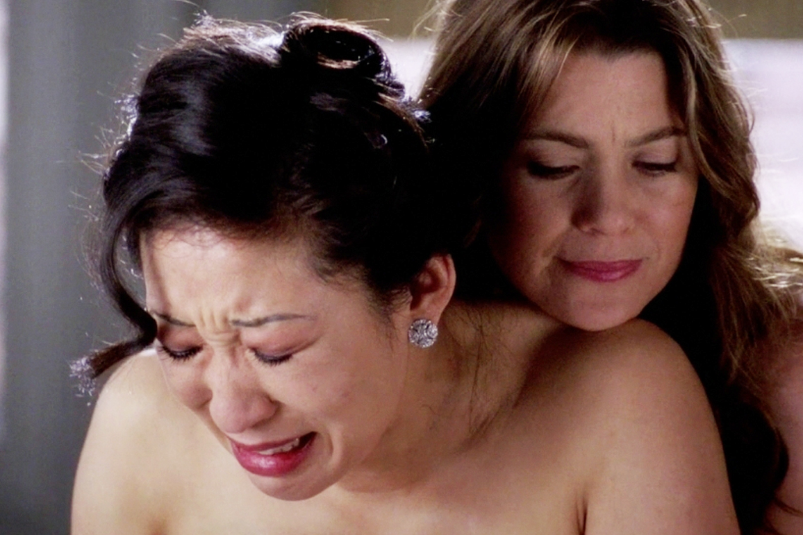 Lesbians crying